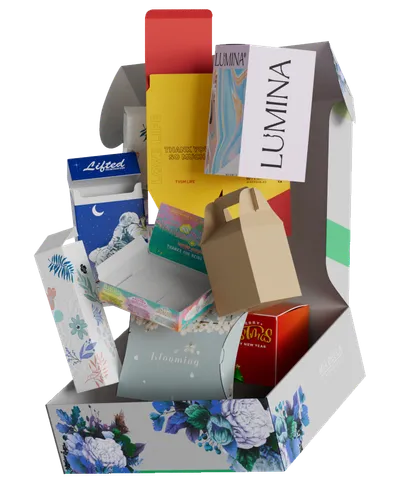get sample box from custom products packaging.